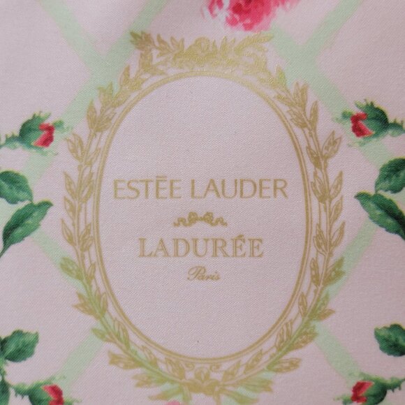 Estée Lauder x Ladurée Paris Floral Cosmetic Bag | Limited Edition | Like New - Picture 3 of 9
